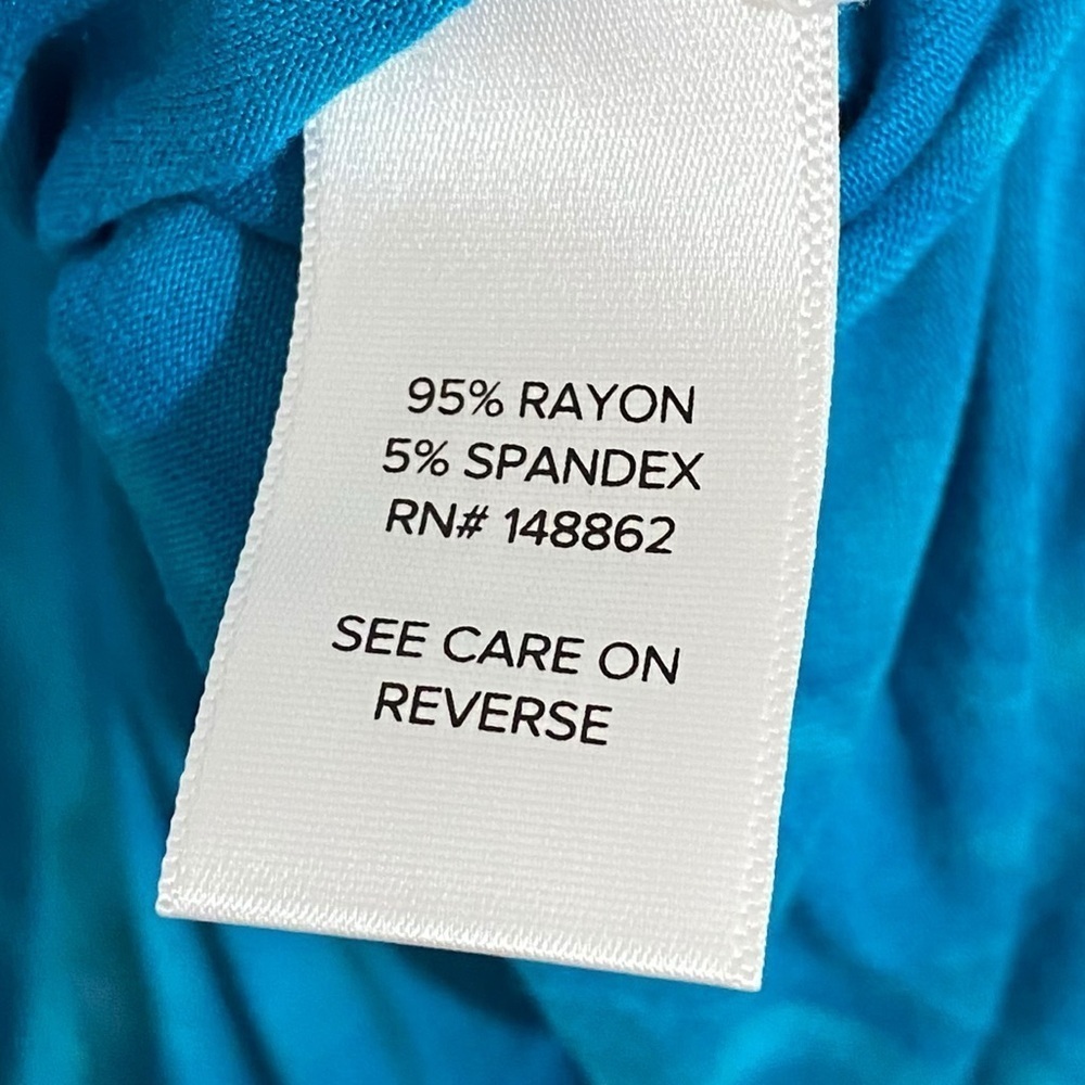TORRID - NWT -‎ SIZE 2X / 18-20 - BLUE TIE DIED - CALLIE HAVE FUN - OFF SHOULDER - Picture 9 of 13